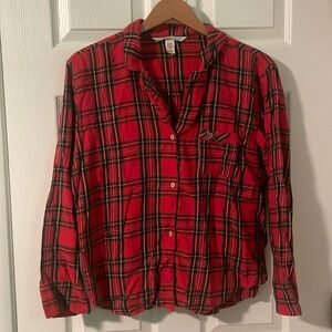 Victoria’s Secret women’s flannel PJ TOP